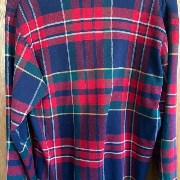 Burberry Red and Navy Plaid Shirt - Picture 5 of 5